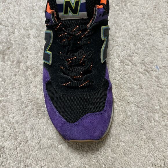 New Balance 574 Men’s Size 9 Black Purple Orange Blue Custom ML574PT2 - Picture 9 of 16